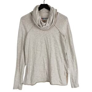 Free People Beach Cocoon Cowl Pullover Sweatshirt Beige Slouchy - XS/S